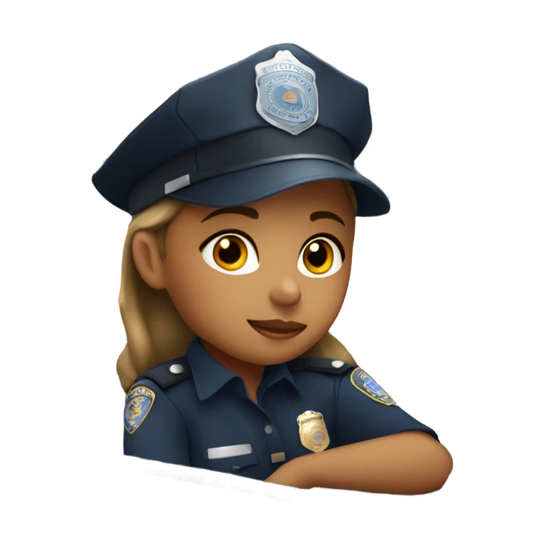 Girls in a police car sticker