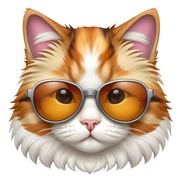 Cat with sunglasses sticker