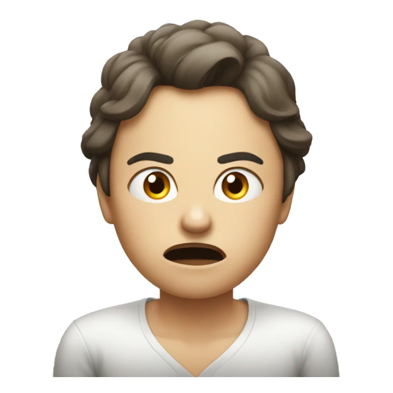 angry person with woman sticker