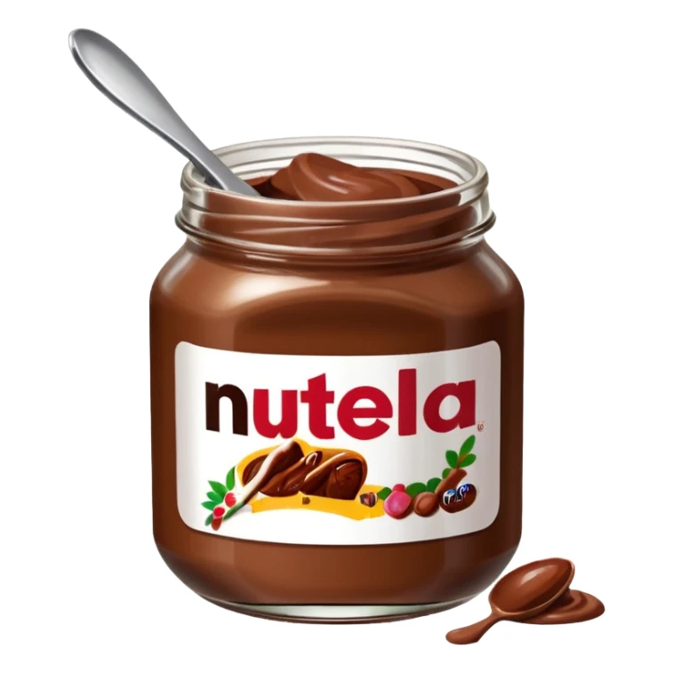 Jar of Nutella make the label say cocoa kisses  sticker