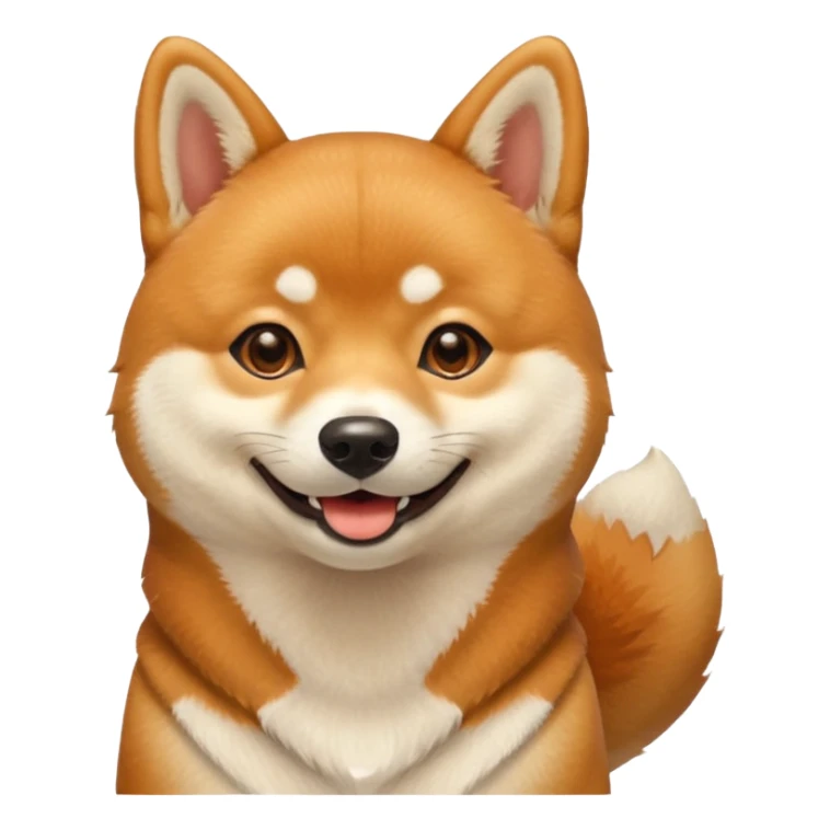 happy shiba inu sticker
