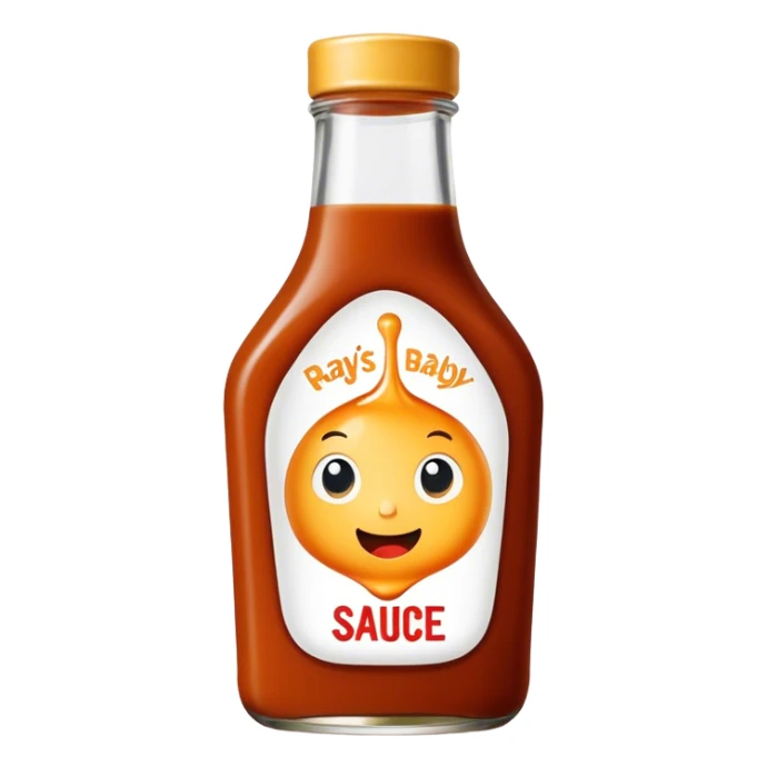 Sweet Baby Ray’s sauce brand bottle  sticker