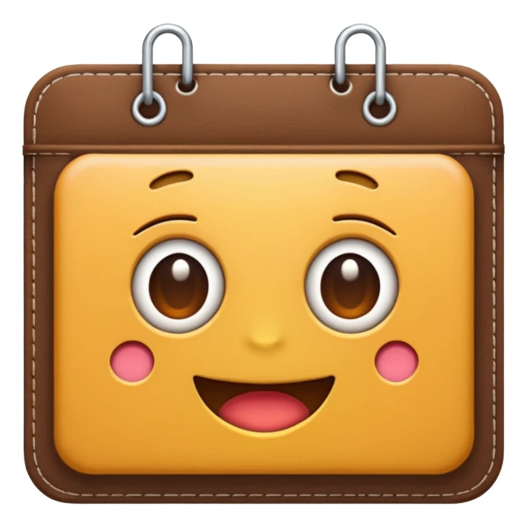 crie um emoji de uma agenda sticker