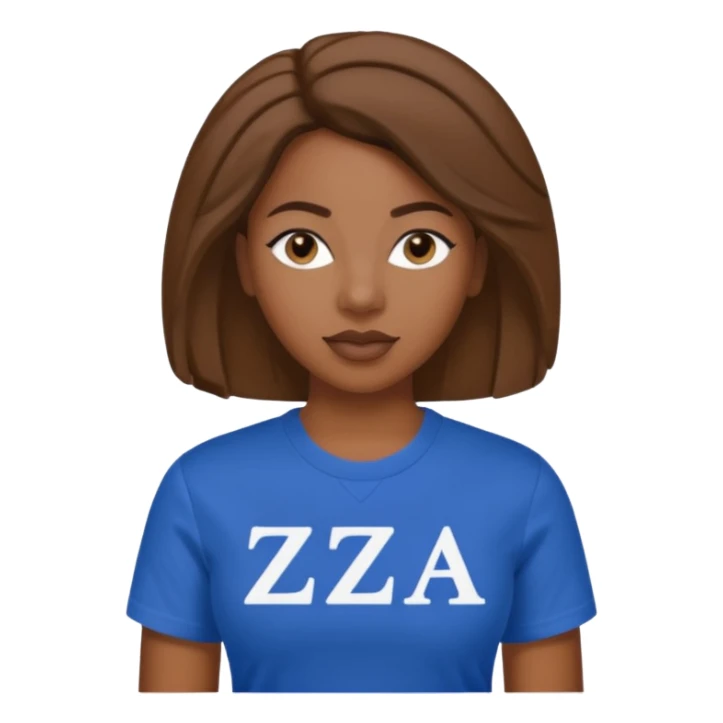 Black woman zeta phi beta sorority sticker