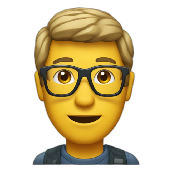 Fisherman with bee gee haircut and glasses  sticker