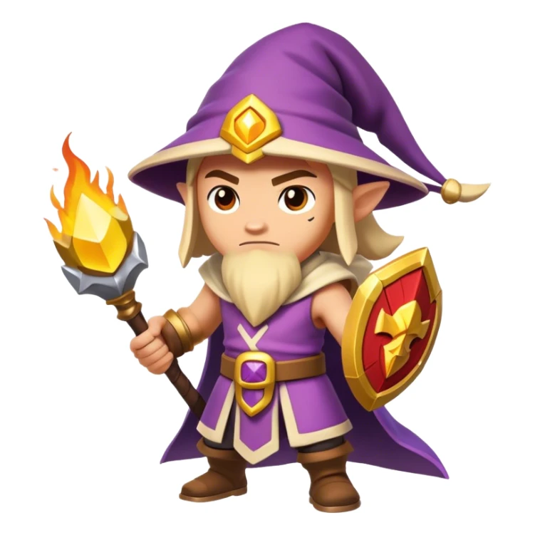 clash of clans style mage sticker
