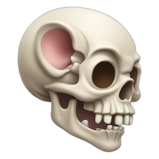 skull emoji but with rat sticker