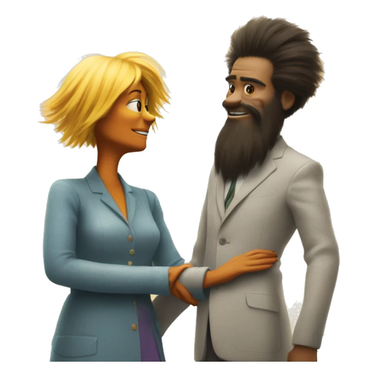 minerva orland holding hands with the lorax  sticker