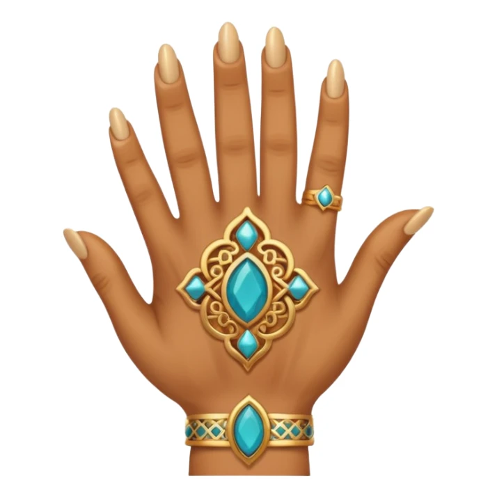 The finger emoji but as moroccan sticker