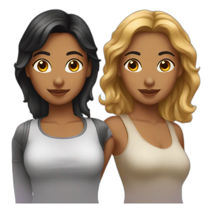 3 latin female friends sticker