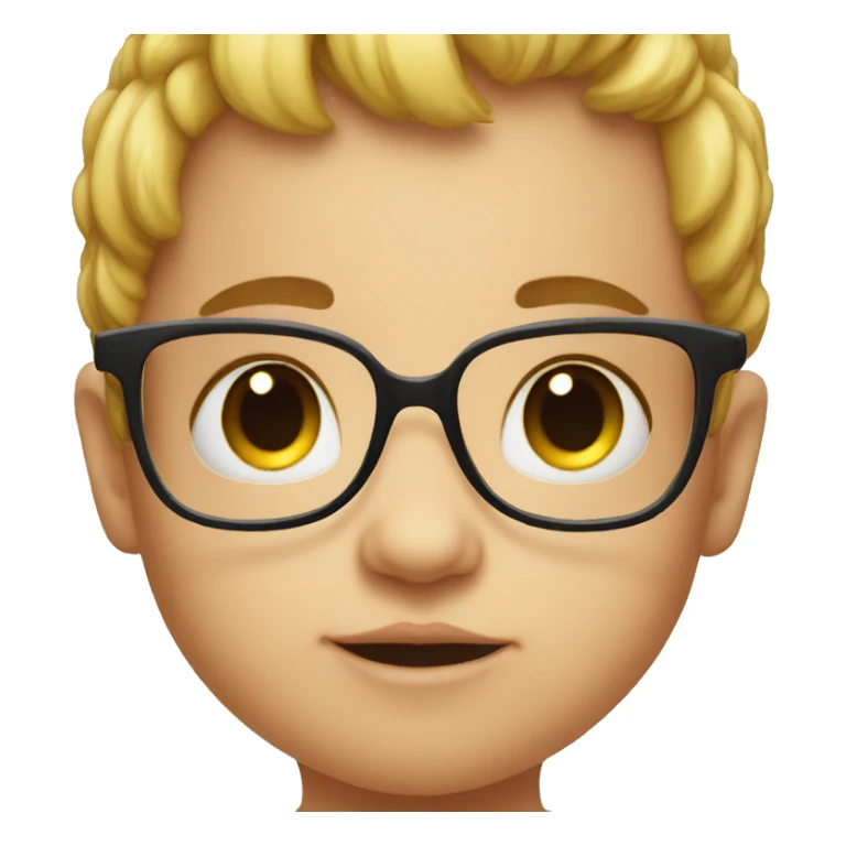 baby glasses eyebrow sticker