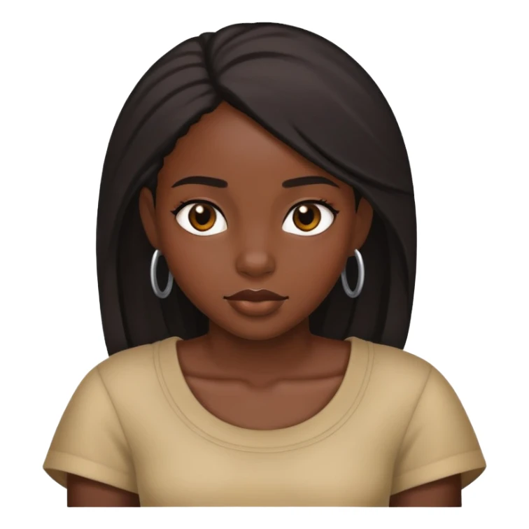black girl sticker
