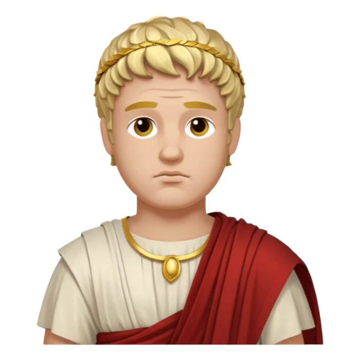 romeinse god erg nadenkend  sticker