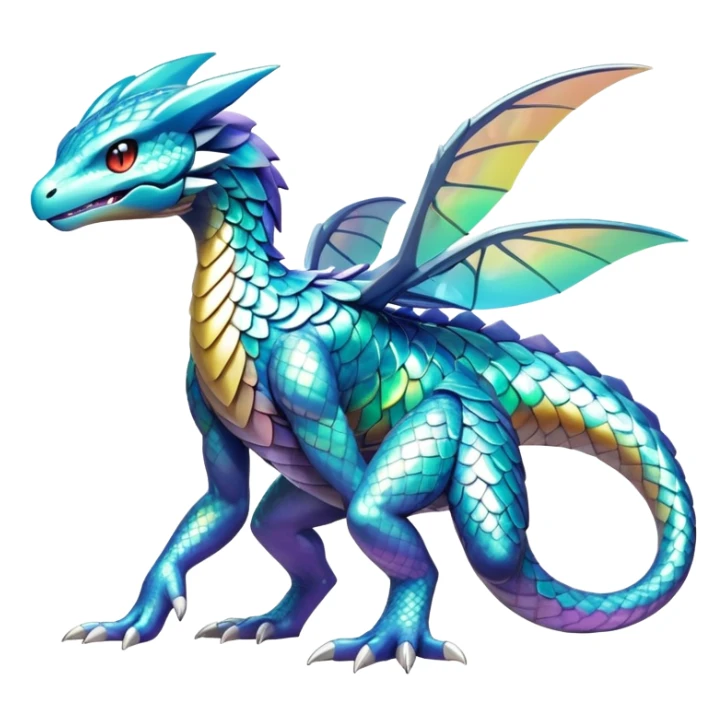 Shiny Exotic Pokémon-Fakémon-hybrid-creature (full body) sticker