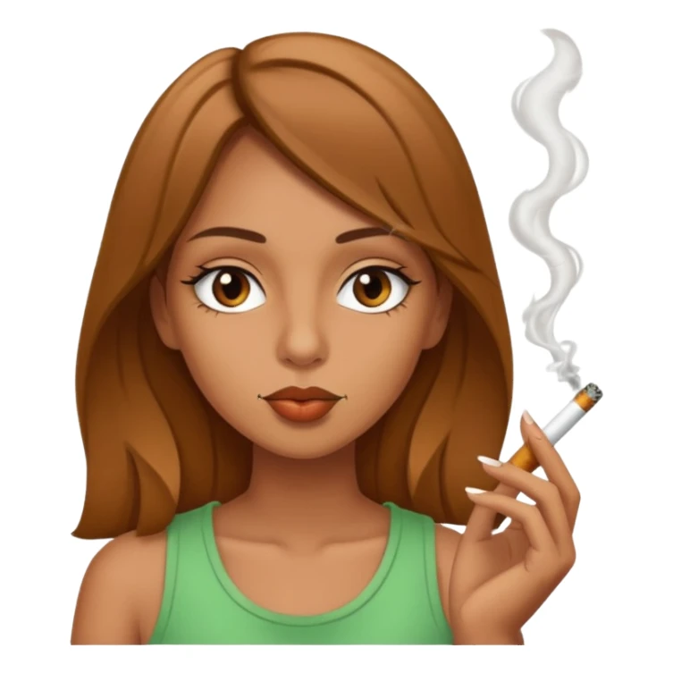 girl smoking a blunt sticker