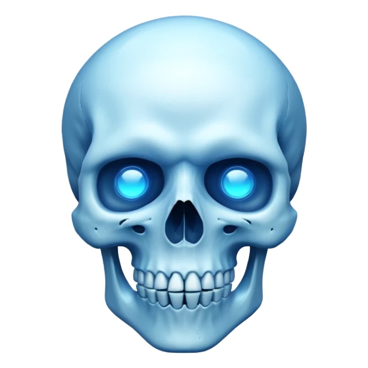 make me emoji for my linux start menu i want it blue and take the whole the image (i want it big ) i dont want is as a face i want it like skull or something cool sticker