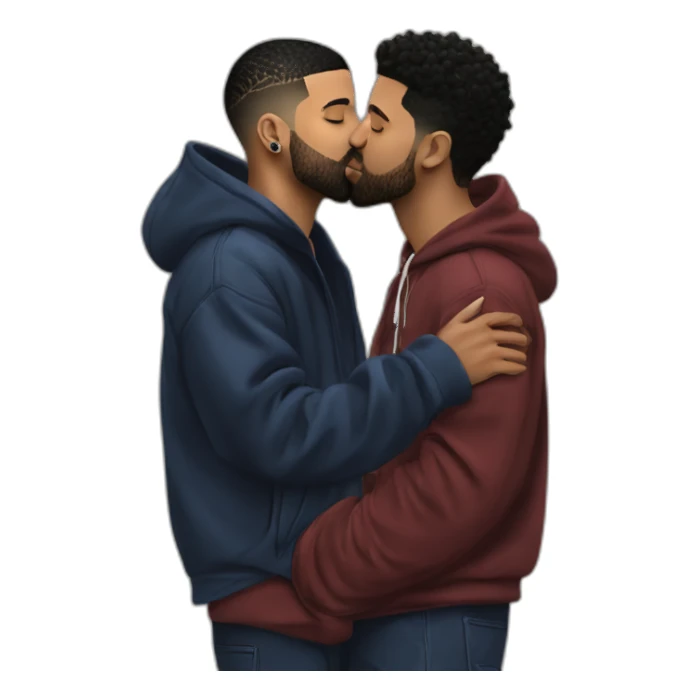 drake kissing 21 savage sticker
