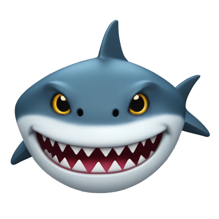 Hamer head shark with a mustache  sticker