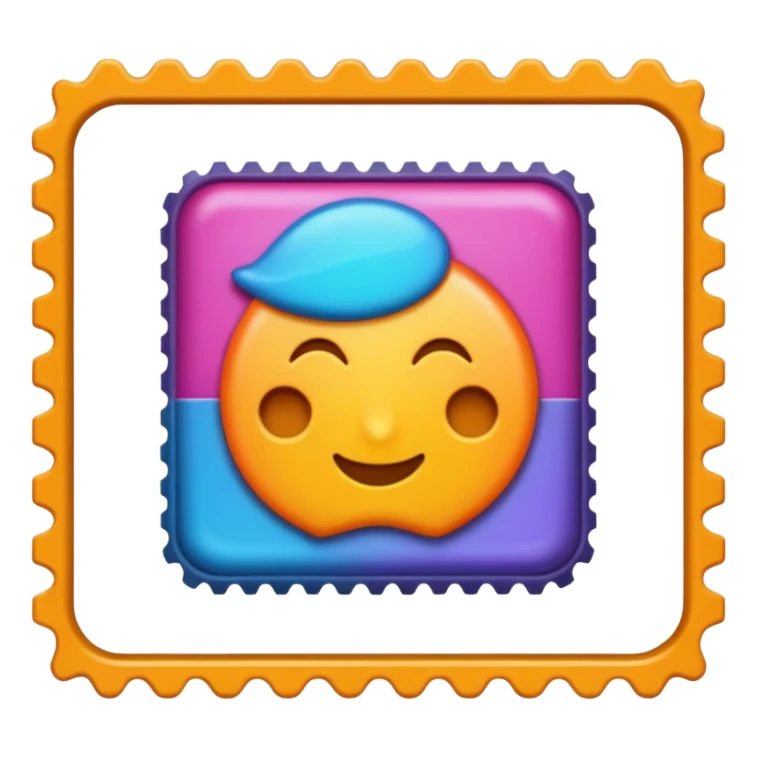 A singular Stamp is a small piece of paper or adhesive material used as evidence of payment for postage, often decorative sticker