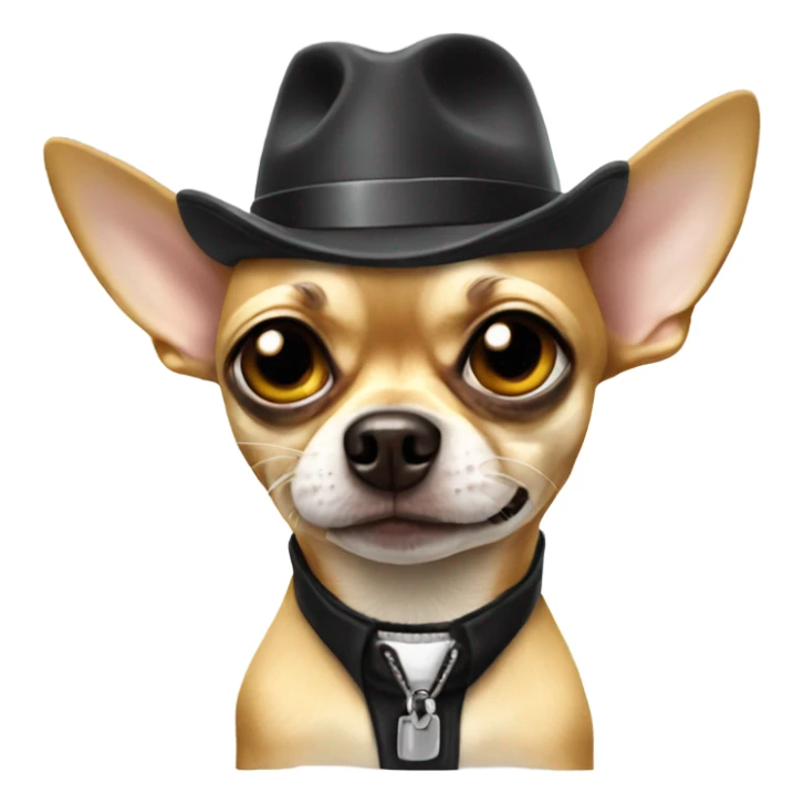 Gangster chihuahua sticker
