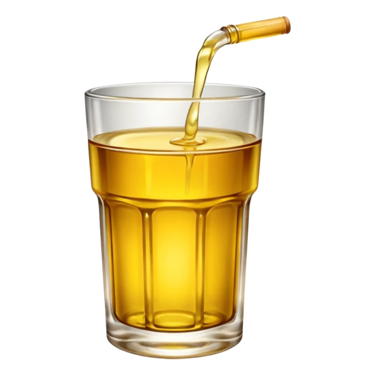 Glass of oil sticker