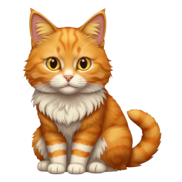 orange tabby cat: yellow eyes sticker