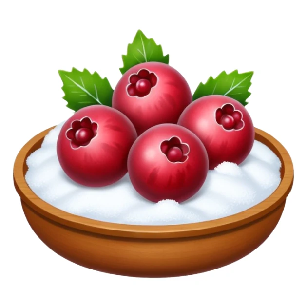 Cranberrys in the snow (powered sugar) sticker