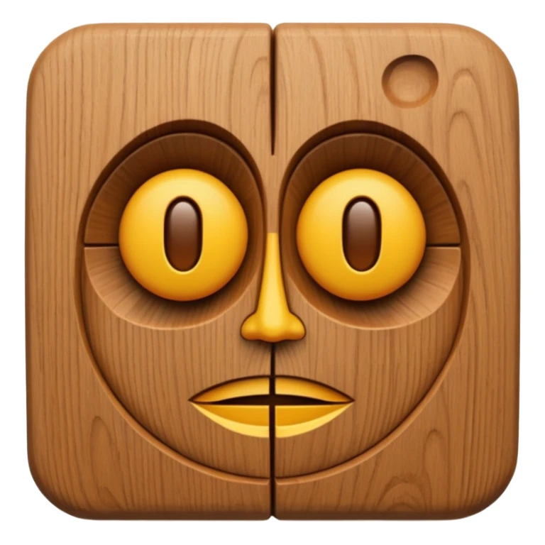 wooden Sculpture sticker