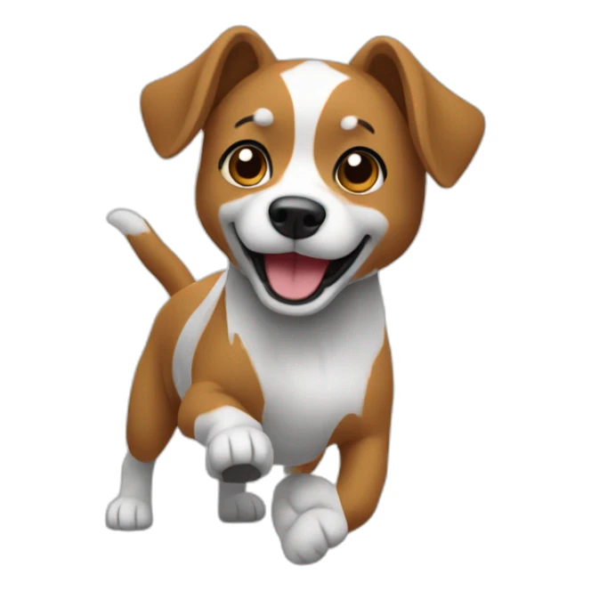 Chaynt qui danse avec un chien sticker