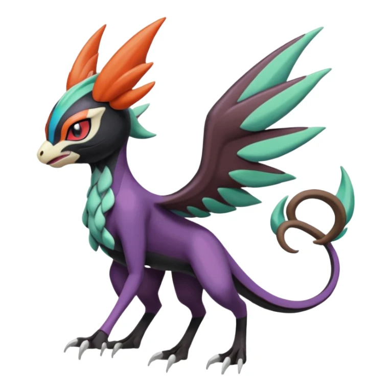 Meloetta-Nargacuga-Noivern-Pokémon-Fakémon-creature sticker