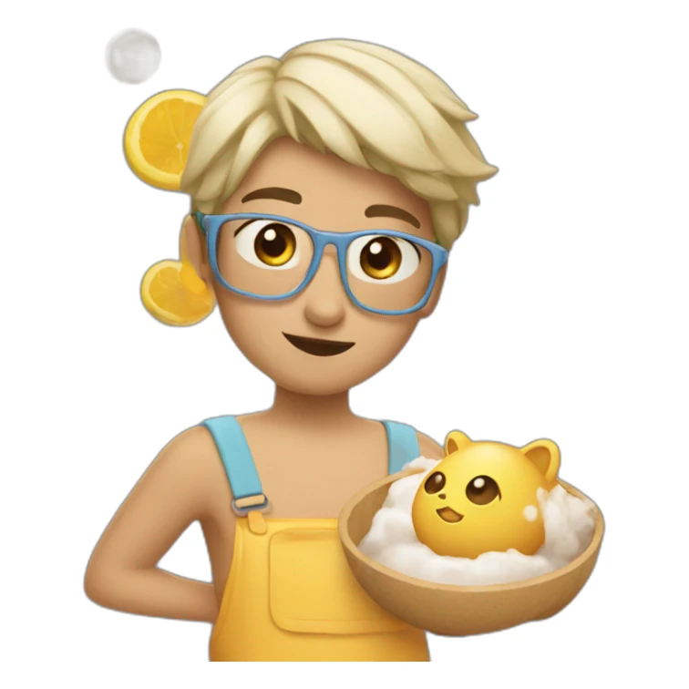 (rana con boina y paleta) sticker