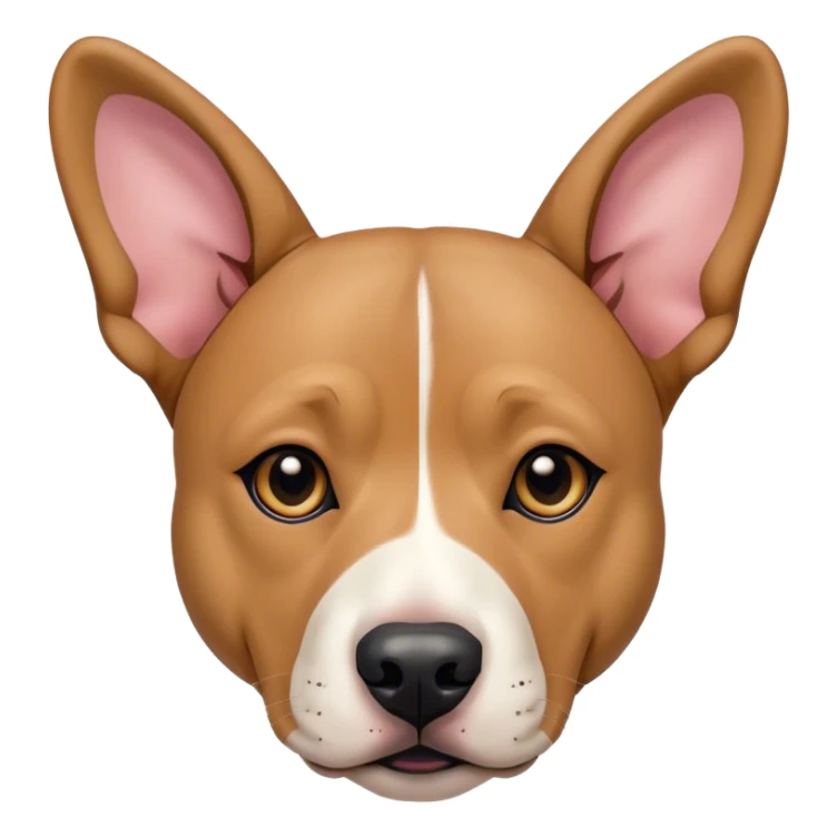 Pit bull/german shepherd mixed dog with floppy ears sticker
