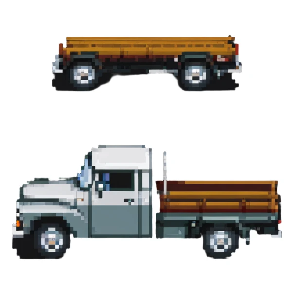 Classic ZIL-130 Soviet flatbed truck, iconic Russian vehicle from 1960s sticker