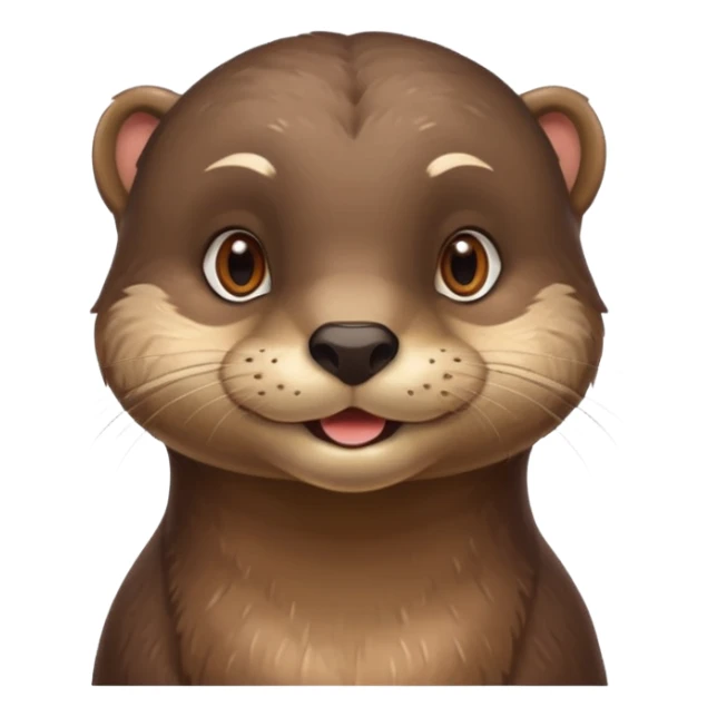 a flirty italian male otter smirking sticker