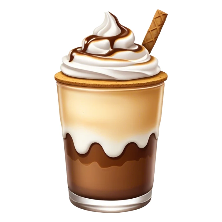 toasted s'mores and chocolate milkshake  sticker