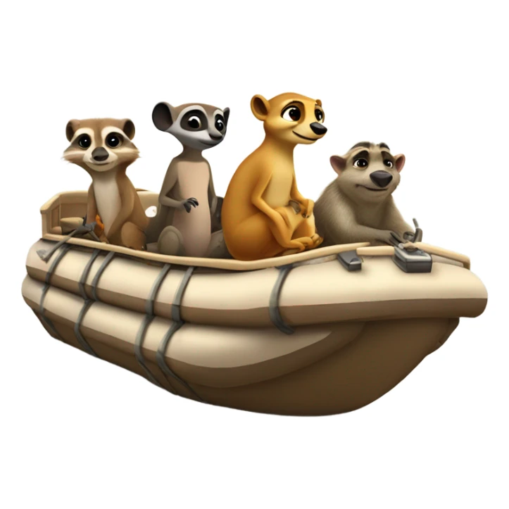 Hakuna Matata - pontoon with Timon and Pumbaa on it sticker