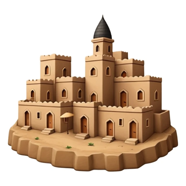 little city and small home, Iraqi-style sticker
