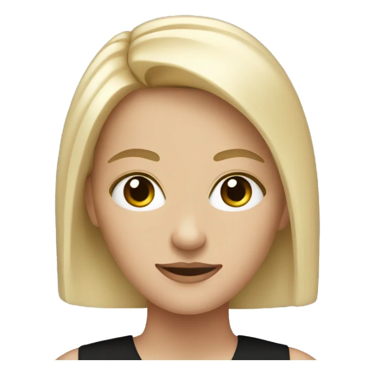 White woman with black aestetic dress sticker