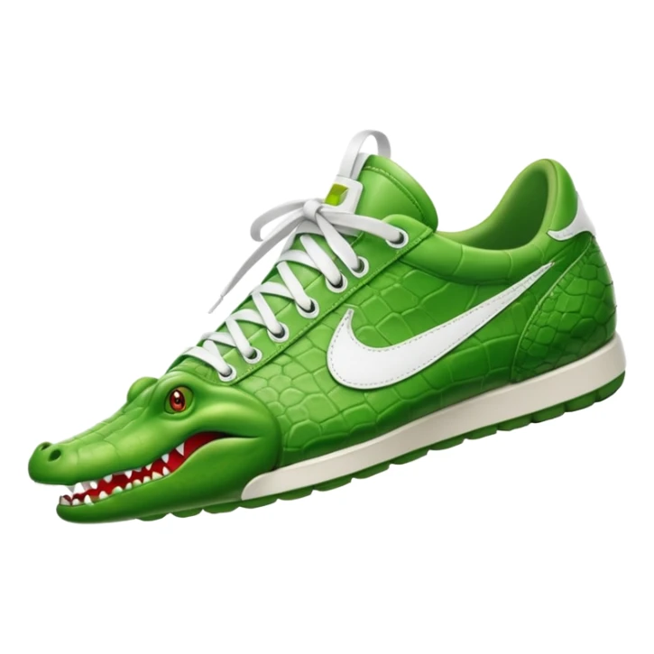 Cocodrilo con zapatillas Nike sticker