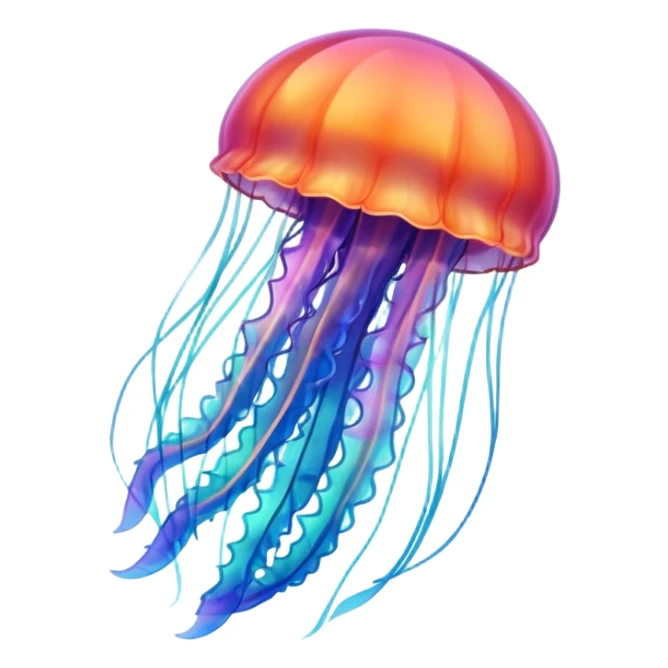 jellyfish with unique design and color but i want a simple one sticker