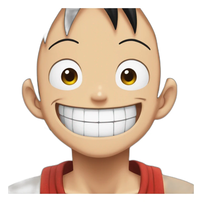 Monkey D Luffy big smile (don’t forget his usual scar) sticker