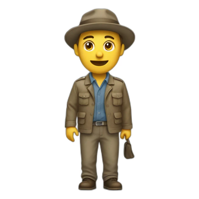 Un homme marchant sur la tête sticker