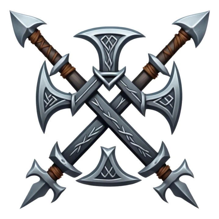 death metal nordic rune emblem sticker