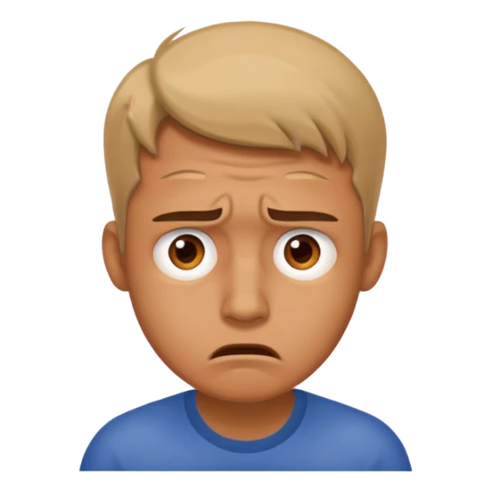 man frustrated by lack of money sticker