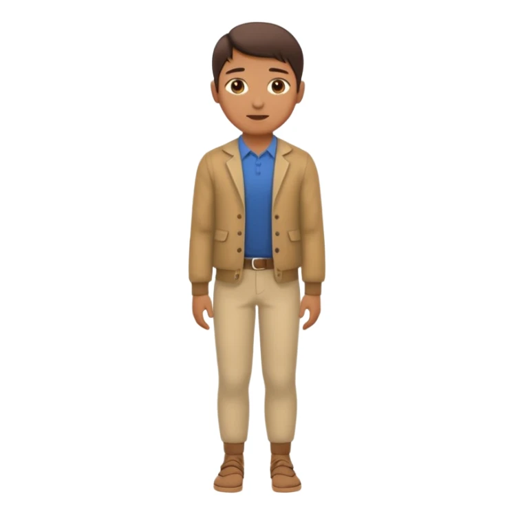 Posició corporal estable con ropa sticker