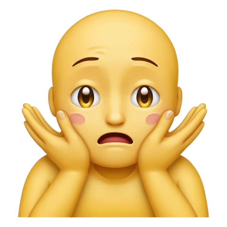 NO. I WANT AN CLASSIC EMOJI LIKE THIS 🫂 TO CRY sticker