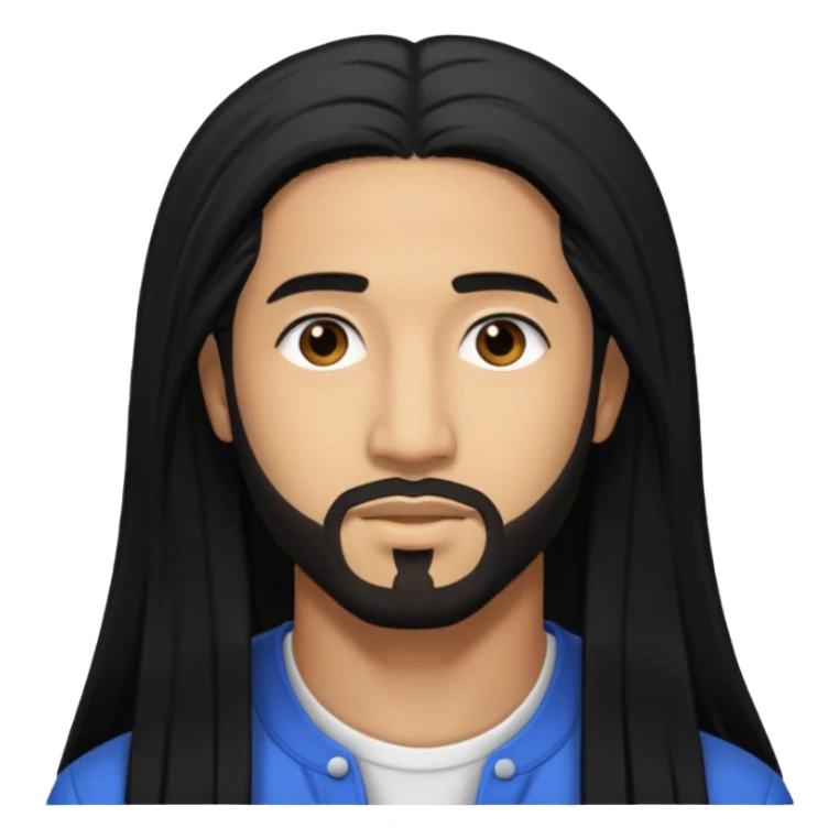 Omarion with long Black Hair sticker