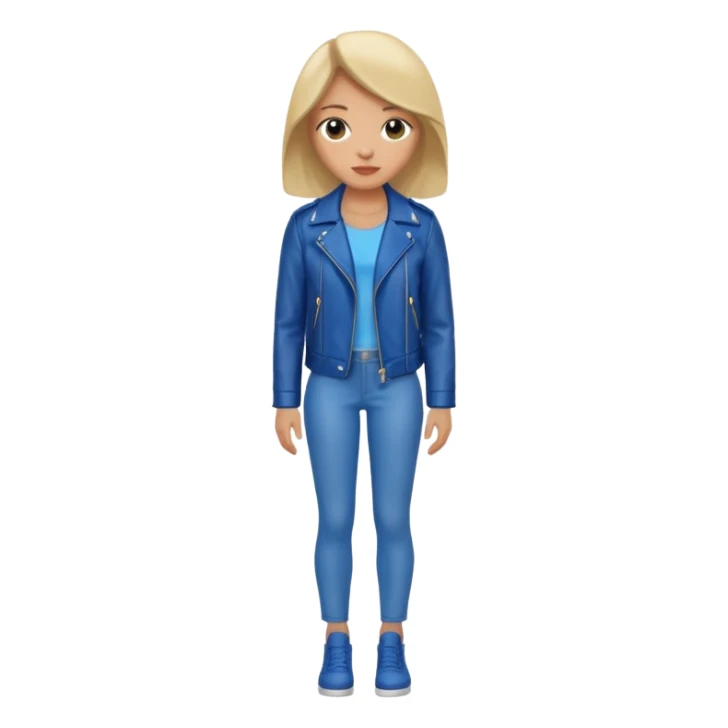 Women in leather jocket, full body, different color leather jocket, close up sticker