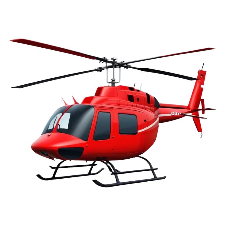 Bell 206 - Bell Helicopter (Model Year: 2021) (Iconic colour: Red) sticker