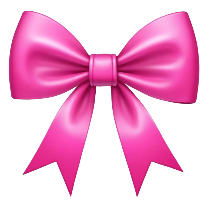 #10 hot pink with a bow sticker